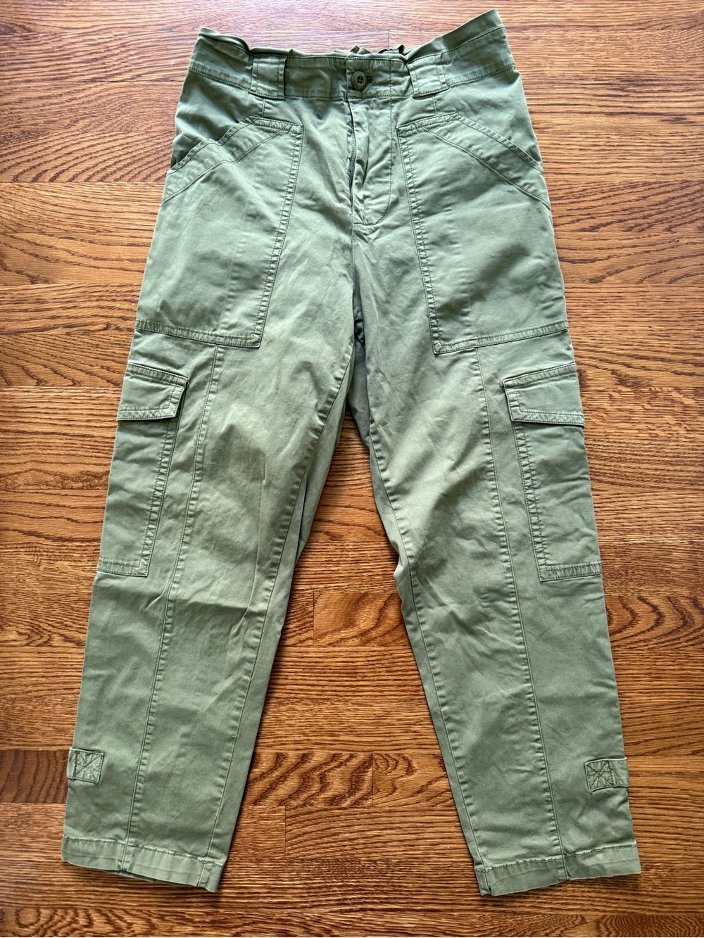 ALEX MILL Cargo Pants Utility Twill Green Timeless Gorpcore Casual Paperbag 2